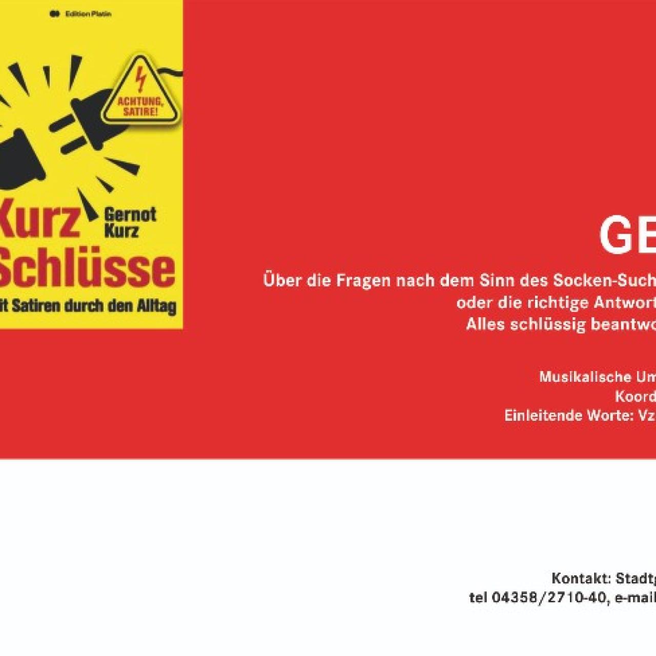 Einladung Kulturcafe Gernot Kurz