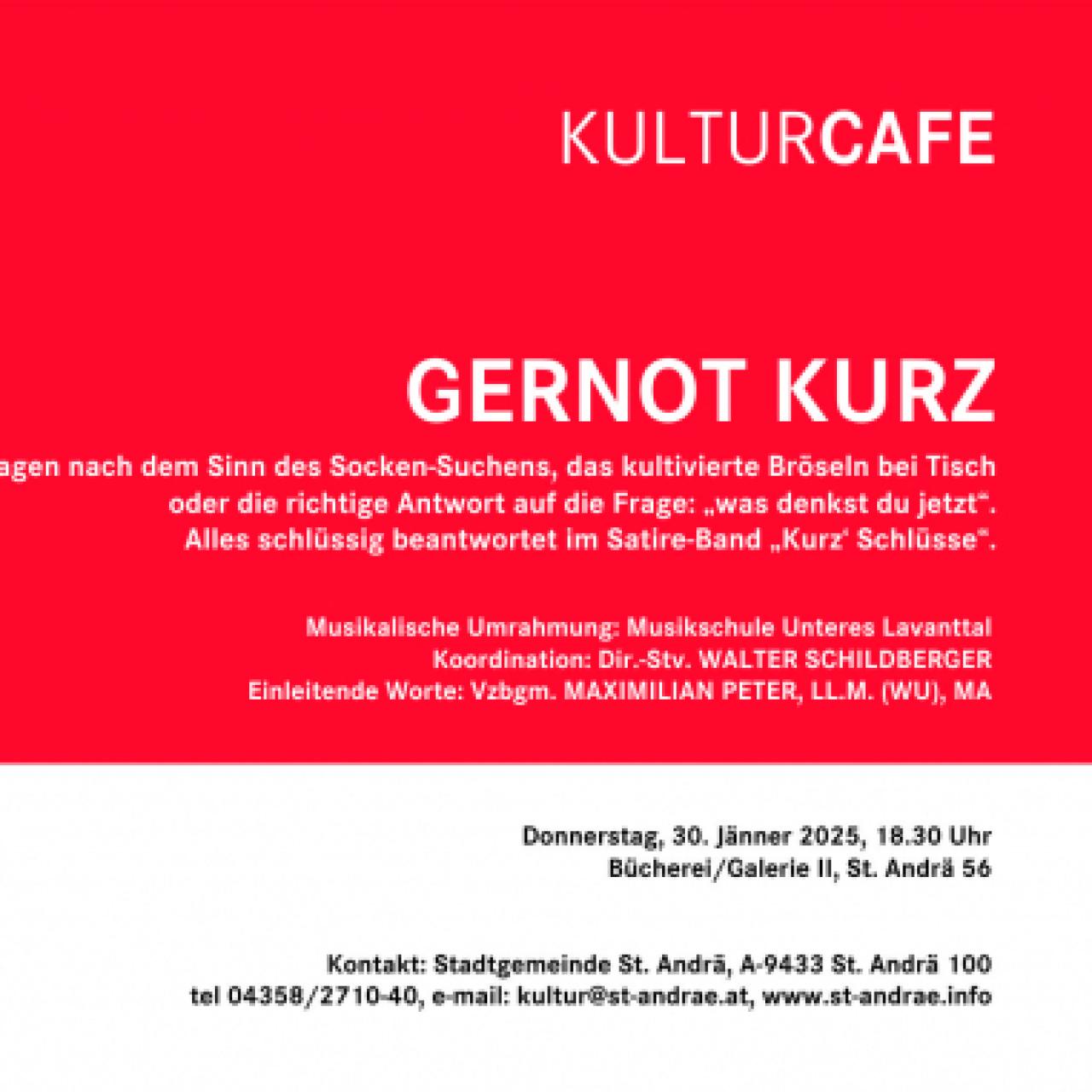 Kulturcafe Einladung