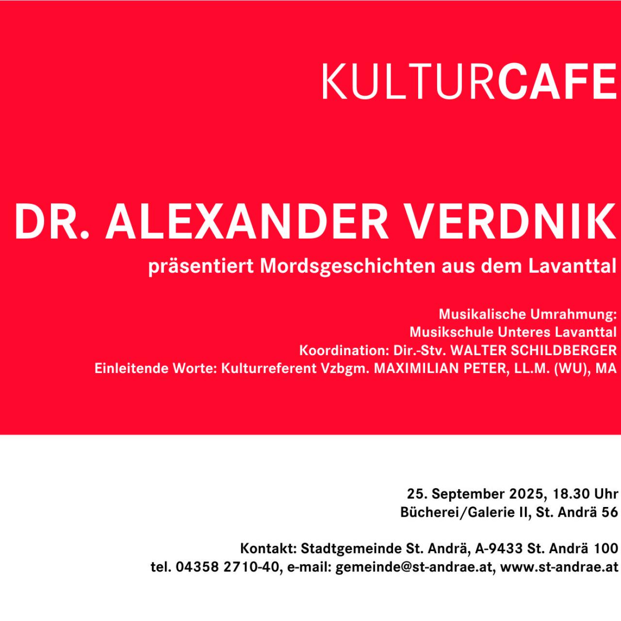 Kulturcafe 25.09.2025